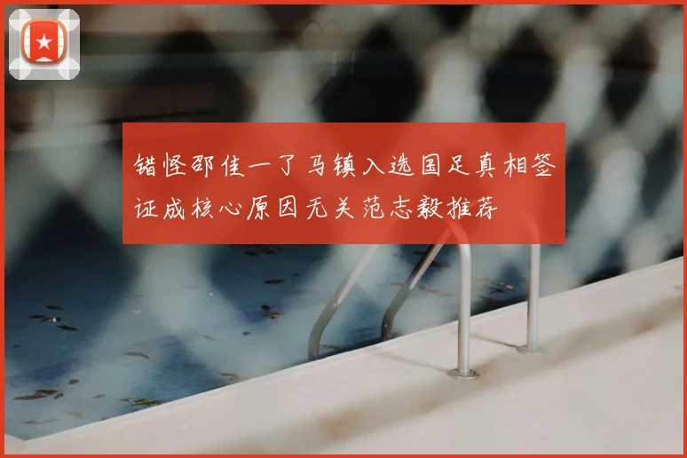 错怪邵佳一了马镇入选国足真相签证成核心原因无关范志毅推荐